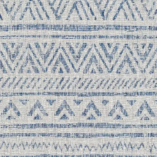 Artistic Weavers Esperanza Outdoor Area Rug67 SquareBlueWhite2 x 211 Denim