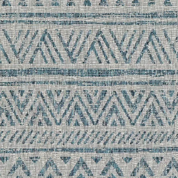 Artistic Weavers Esperanza Outdoor Area Rug67 SquareBlueWhite2 x 211 Teal