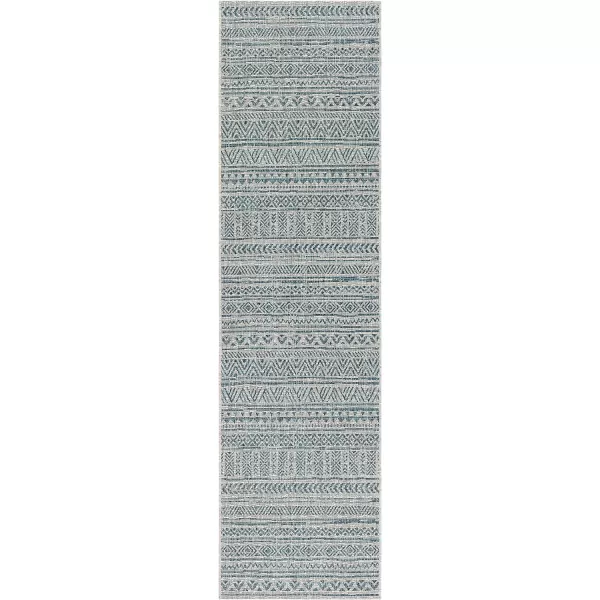 Artistic Weavers Esperanza Outdoor Area Rug67 SquareBlueWhite27 x 10 Teal