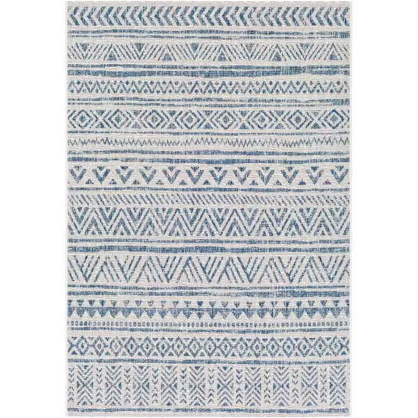 Artistic Weavers Esperanza Outdoor Area Rug67 SquareBlueWhite53 x 77 BlueWhite