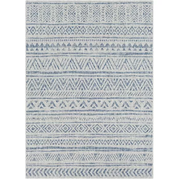 Artistic Weavers Esperanza Outdoor Area Rug67 SquareBlueWhite53 x 77 Denim