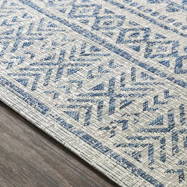 Artistic Weavers Esperanza Outdoor Area Rug67 SquareBlueWhite67 Round Denim