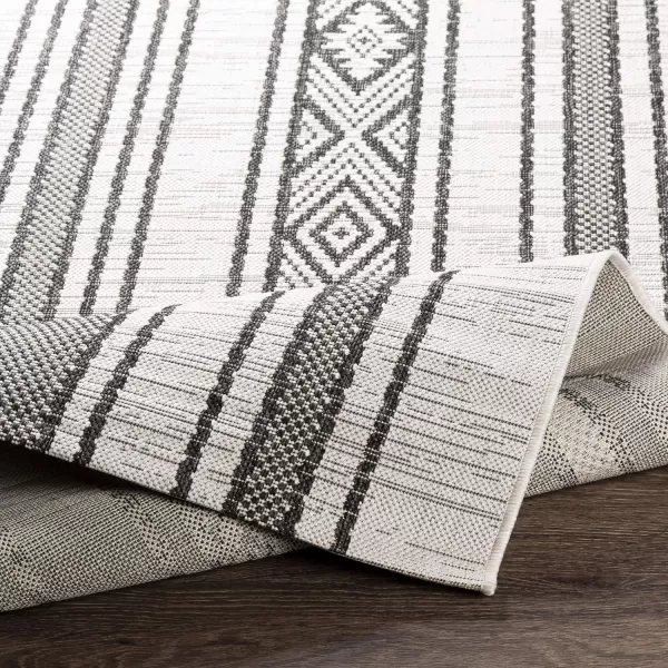 Artistic Weavers Esperanza Striped Outdoor Area RugBlackWhite 2 x 211