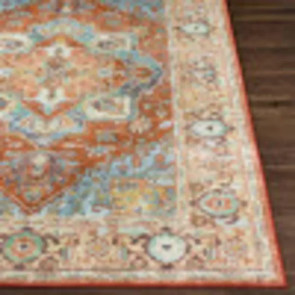 Artistic Weavers Eviana Vintage Medallion Washable Area Rug 53 x 7 Burnt Orange27 x 4