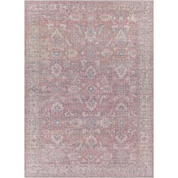 Artistic Weavers Falah Oriental Printed Washable Area Rug 53 x 73 Rust27 x 10 Rust