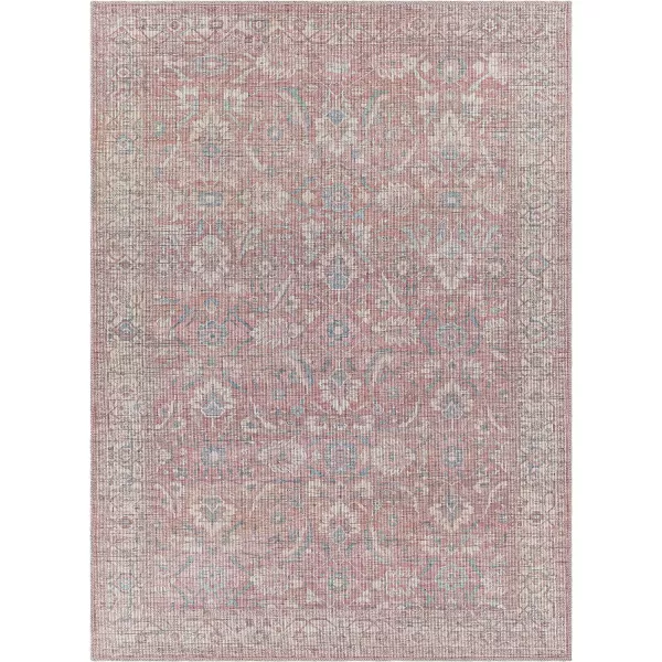 Artistic Weavers Falah Oriental Printed Washable Area Rug 53 x 73 Rust67 x 9 Rust