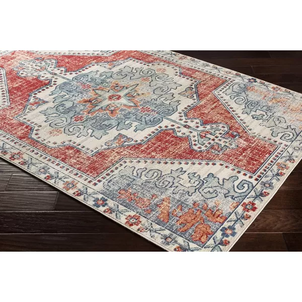 Artistic Weavers Farouk Area Rug 53 x 74 RedBlue2 x 211 Red  Blue