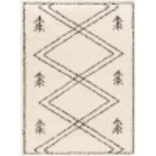 Artistic Weavers Fidelia Geometric Global Area Rug 27 x 73 CharcoalCream27 x 73