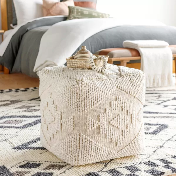 Artistic Weavers Forda Pouf 18 x 18 x 18 BeigeArtistic Weavers Forda Pouf 18 x 18 x 18 Beige