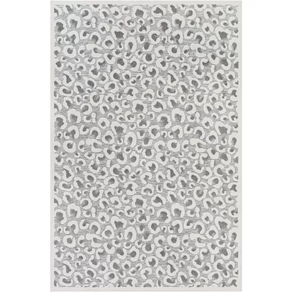 Artistic Weavers Fran Outdoor Leopard Area Rug 53 x 73 Medium Gray2 x 211 CreamGray