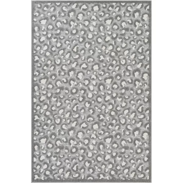 Artistic Weavers Fran Outdoor Leopard Area Rug 53 x 73 Medium Gray710 x 10 Medium Gray