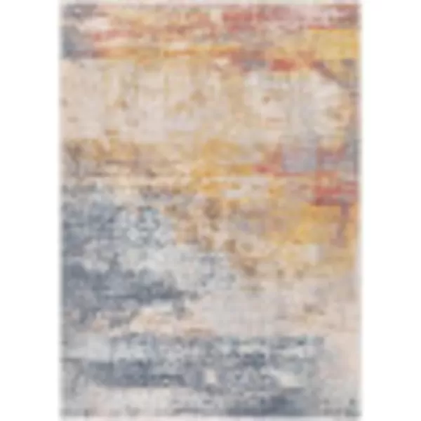 Artistic Weavers Gaillard Area Rug52 x 7Sky BlueMustardRectangular Sky BlueMustard 5 ft 2 in x 7 ft