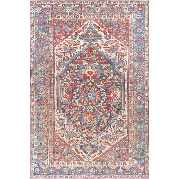 Artistic Weavers Garritt Medallion Oriental Area Rug 5 x 76 RedBlue36 x 56