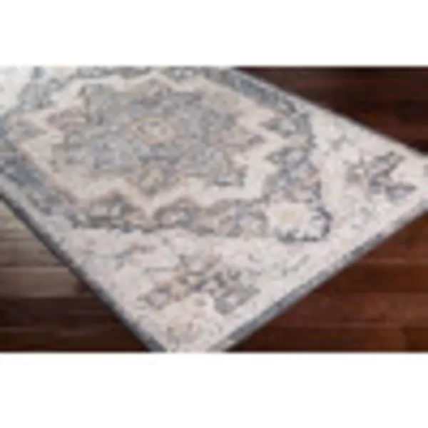 Artistic Weavers Gianluca Traditional Medallion Area Rug52 x 7 Dark GrayCream