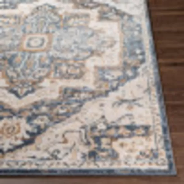 Artistic Weavers Gianluca Traditional Medallion Area Rug52 x 7 Dark GrayCream