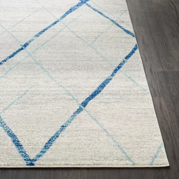 Artistic Weavers Gillespie Charcoal and Light Gray Modern 27 x 76 Area Rug2 x 3 21916navy and Light Blue