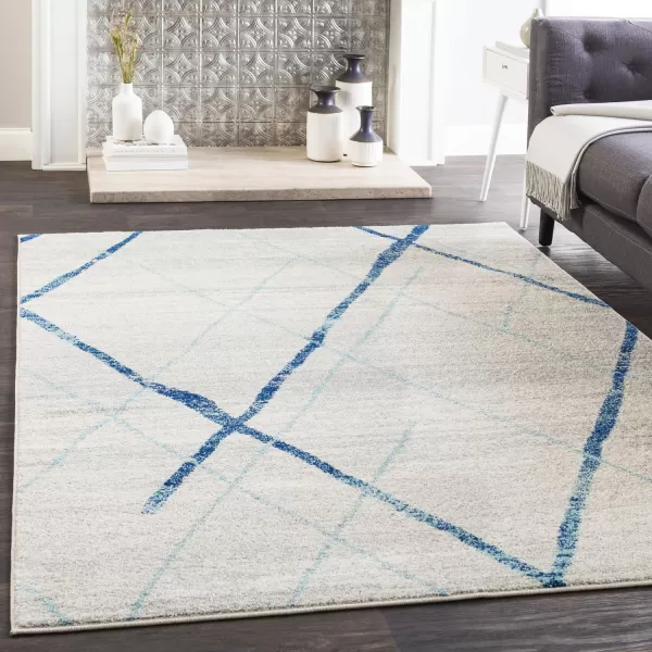 Artistic Weavers Gillespie Charcoal and Light Gray Modern 27 x 76 Area Rug2 x 3 21916navy and Light Blue