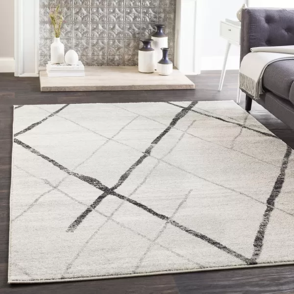 Artistic Weavers Gillespie Charcoal and Light Gray Modern 27 x 76 Area Rug53 x 76 Charcoal and Light Gray