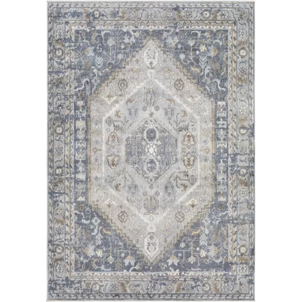 Artistic Weavers Gohar Vintage Medallion Area Rug 53 x 7 DenimBrown53 x 7 DenimBrown