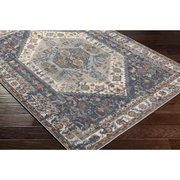 Artistic Weavers Gohar Vintage Medallion Area Rug 53 x 7 DenimBrown53 x 7 DenimCream
