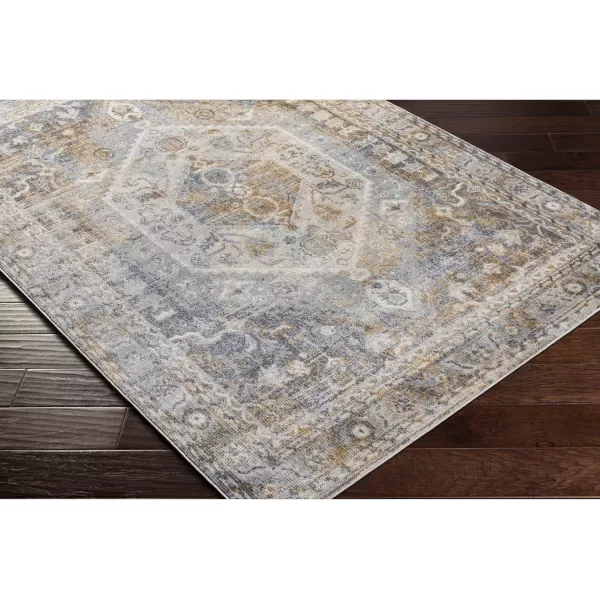 Artistic Weavers Gohar Vintage Medallion Area Rug 53 x 7 DenimBrown53 x 7 MustardDenim