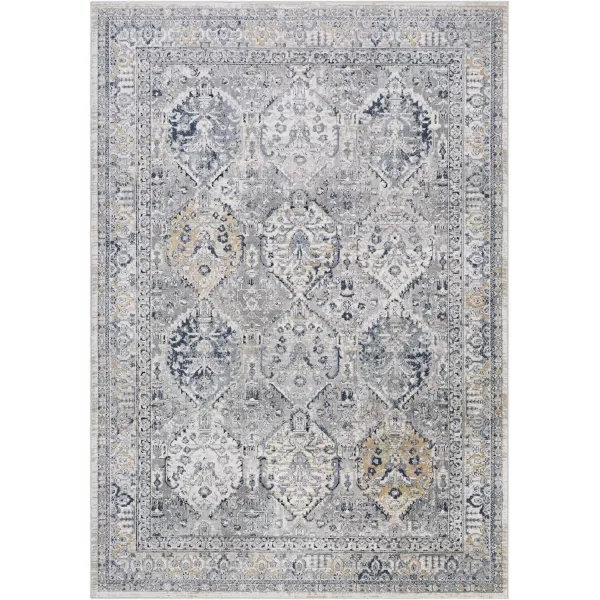 Artistic Weavers Gwendolyn Vintage High Low Area Rug 53 x 73 Dark Blue67 x 9 Medium Gray