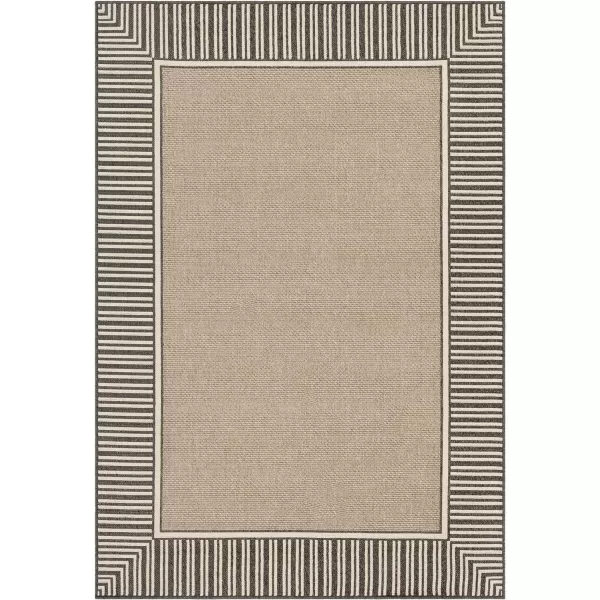 Artistic Weavers Hampshire Solid Border Outdoor Area Rug 37 x 57 BlackArtistic Weavers Hampshire Solid Border Outdoor Area Rug 37 x 57 Black