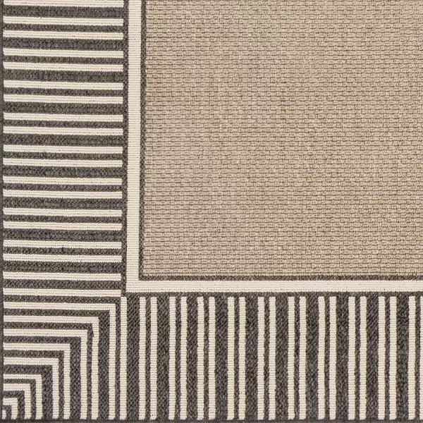 Artistic Weavers Hampshire Solid Border Outdoor Area Rug 37 x 57 BlackArtistic Weavers Hampshire Solid Border Outdoor Area Rug 37 x 57 Black