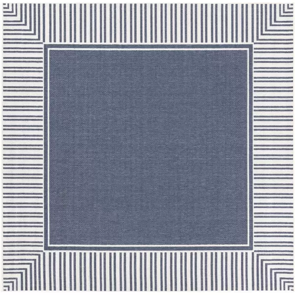 Artistic Weavers Hampshire Solid Border Outdoor Area Rug 73 Square Taupe73 Square Charcoal