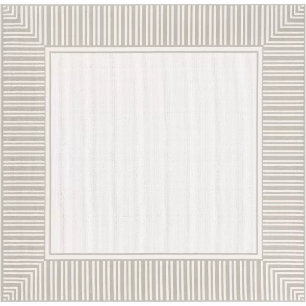 Artistic Weavers Hampshire Solid Border Outdoor Area Rug 73 Square Taupe73 Square Taupe