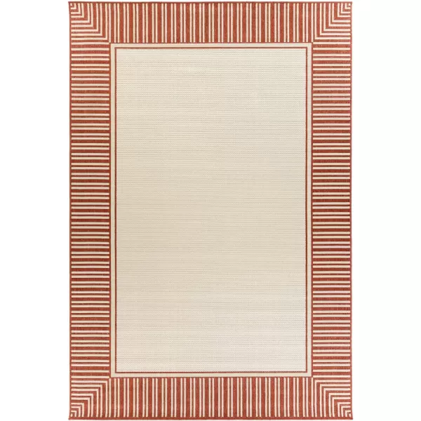 Artistic Weavers Hampshire Solid Border Outdoor Area Rug 73 Square Taupe810 x 1210 Orange