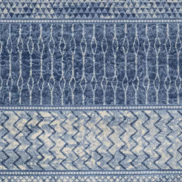 Artistic Weavers Hana Modern Moroccan Area Rug67 SquareSilver GreyRectangular Bright Blue 5 ft 3 in x 7 ft 3 in