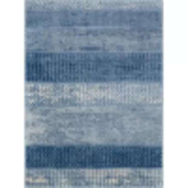 Artistic Weavers Hana Modern Moroccan Area Rug67 SquareSilver GreyRectangular Bright Blue 5 ft 3 in x 7 ft 3 in