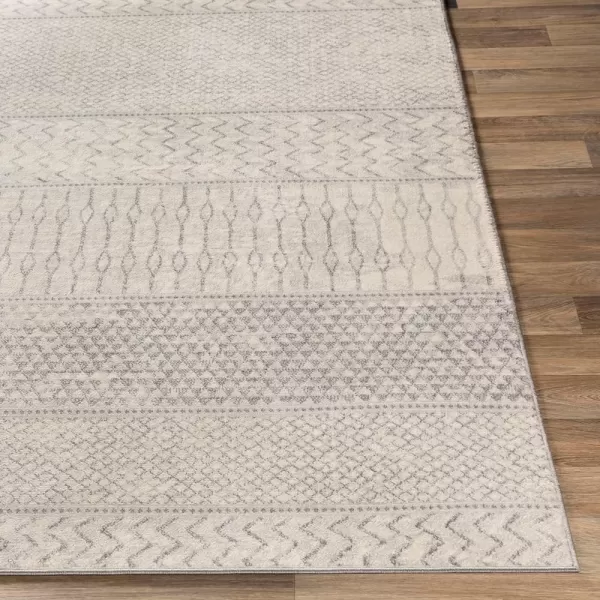 Artistic Weavers Hana Modern Moroccan Area Rug67 SquareSilver GreyRectangular Silver Grey 6 ft 7 in x 9 ft 6 in