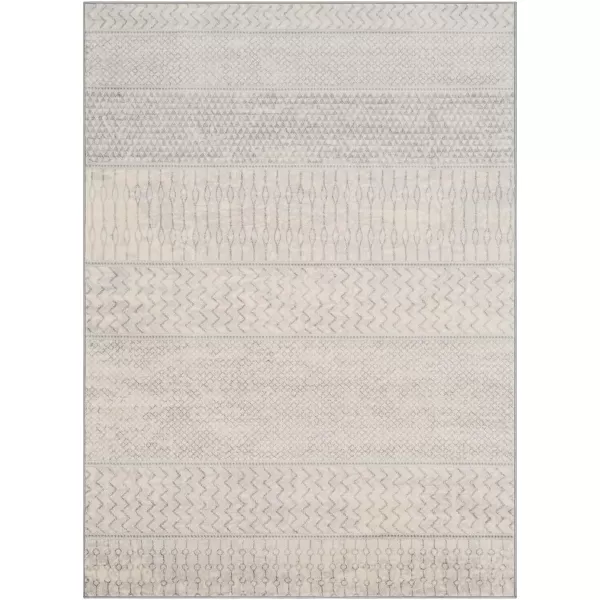 Artistic Weavers Hana Modern Moroccan Area Rug67 SquareSilver GreyRectangular Silver Grey 6 ft 7 in x 9 ft 6 in