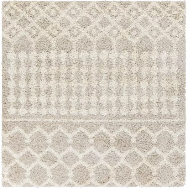 Artistic Weavers Hapsburg Moroccan Shag Area Rug 67 Square BeigeBeige 67 Square