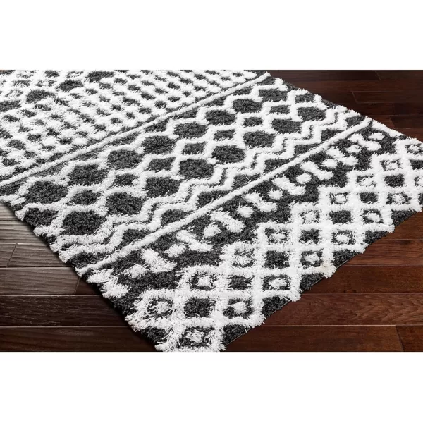 Artistic Weavers Hapsburg Moroccan Shag Area Rug 67 Square BeigeBlackWhite 27 x 73