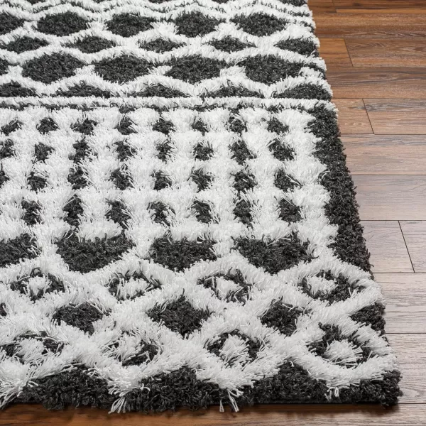 Artistic Weavers Hapsburg Moroccan Shag Area Rug 67 Square BeigeBlackWhite 27 x 73