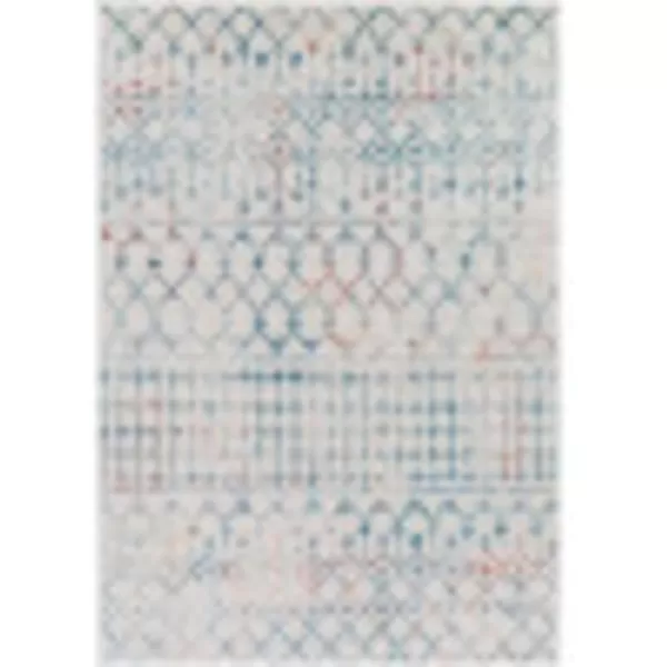 Artistic Weavers Hapsburg Moroccan Shag Area Rug 67 Square BeigeBlueCream 5 ft 3 in x 7 ft 3 in