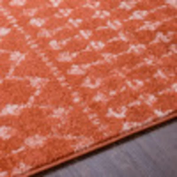 Artistic Weavers Hapsburg Moroccan Shag Area Rug 67 Square BeigeBurnt Orange 5 ft 3 in x 7 ft 3 in