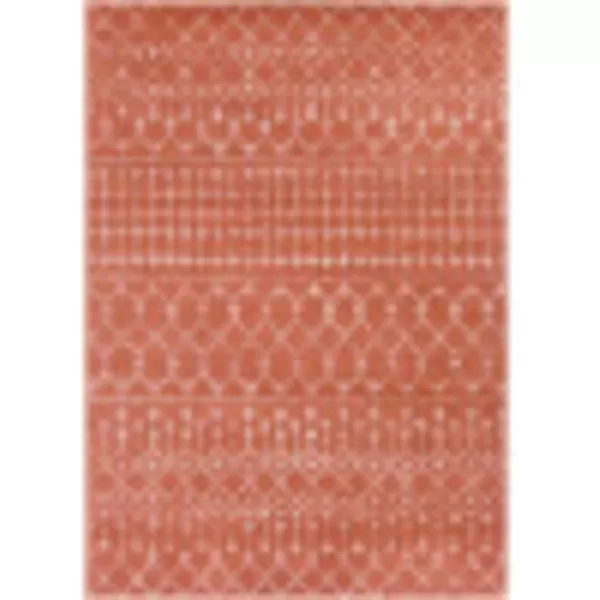 Artistic Weavers Hapsburg Moroccan Shag Area Rug 67 Square BeigeBurnt Orange 5 ft 3 in x 7 ft 3 in