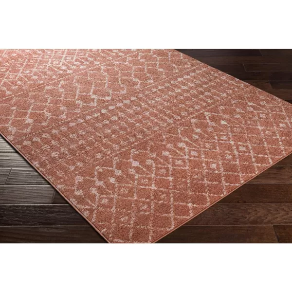 Artistic Weavers Hapsburg Moroccan Shag Area Rug 67 Square BeigeBurnt Orange 6 ft 7 in x 9 ft