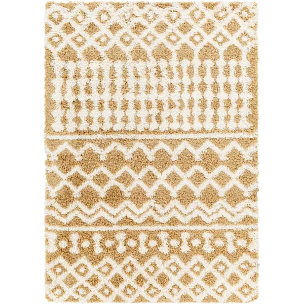 Artistic Weavers Hapsburg Moroccan Shag Area Rug 67 Square BeigeCamel 27 x 73