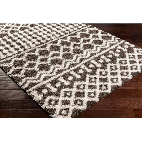 Artistic Weavers Hapsburg Moroccan Shag Area Rug 67 Square BeigeDark Brown 27 x 73