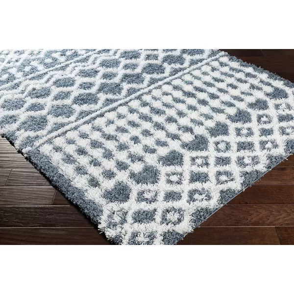 Artistic Weavers Hapsburg Moroccan Shag Area Rug 67 Square BeigeDenim 5 ft 3 in x 7 ft 3 in