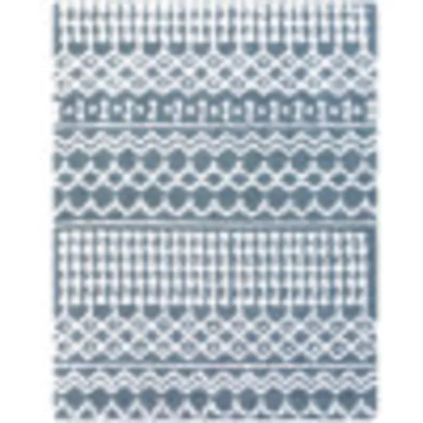 Artistic Weavers Hapsburg Moroccan Shag Area Rug 67 Square BeigeDenim 7 ft 10 in x 10 ft 2 in