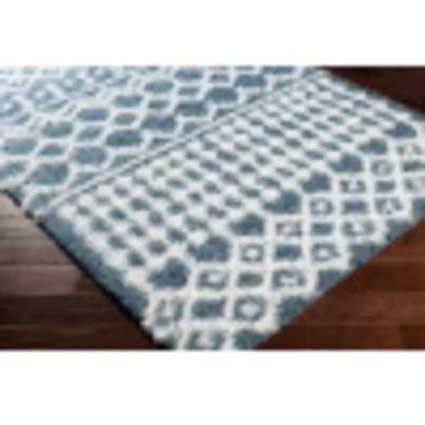 Artistic Weavers Hapsburg Moroccan Shag Area Rug 67 Square BeigeDenim 7 ft 10 in x 10 ft 2 in