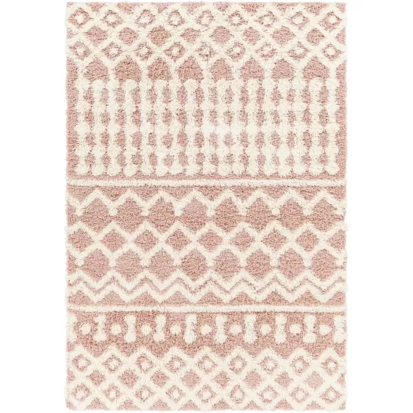 Artistic Weavers Hapsburg Moroccan Shag Area Rug 67 Square BeigeDusty Pink 27 x 73