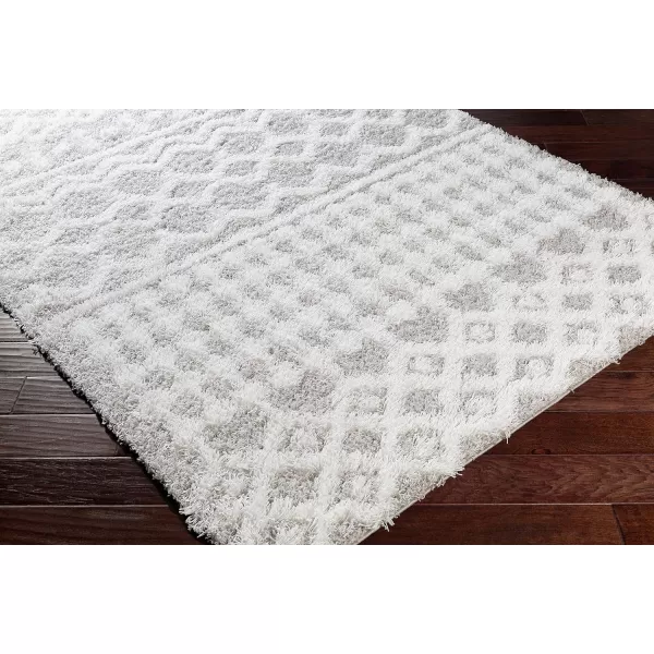 Artistic Weavers Hapsburg Moroccan Shag Area Rug 67 Square BeigeLight Gray 5 ft 3 in x 7 ft 3 in