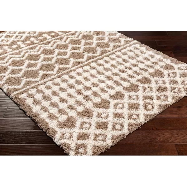 Artistic Weavers Hapsburg Moroccan Shag Area Rug 67 Square BeigeMedium Brown 27 x 73